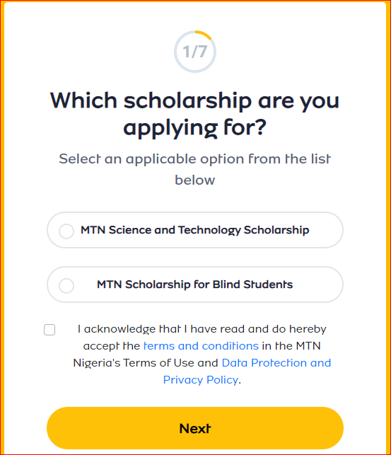MTN Scholarship 2023, world socio.PNG